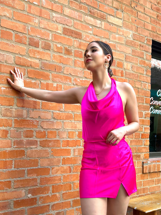 Hot pink blouse